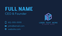 Gradient 3D Chatbox Business Card