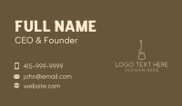 Minimalist Acoustic Guitar Business Card