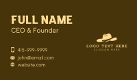 Cowboy Fashion Hat Business Card