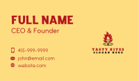 Chicken Barbeque Grill Business Card
