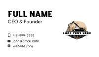 Excavator Digger Construction Business Card