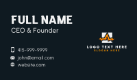 Electric Bolt Letter A Business Card