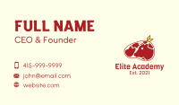 Organic Beef Meat Business Card