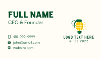 Bulb Business Card example 2