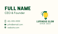 Grenade Light Bulb  Business Card Image Preview