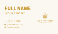 Golden Butterfly Wing Key Business Card