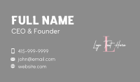 Handwriting Business Card example 4