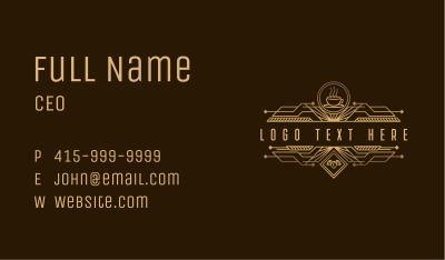 Coffee Bistro Cafe Business Card