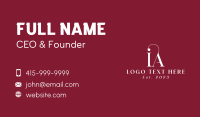 Premium Fashion Letter Business Card