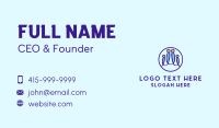 Center Business Card example 3