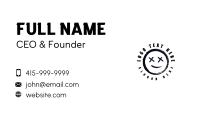 Graffiti Smiley Face Business Card