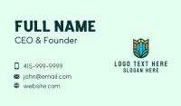 Agriculture Building Letter U Business Card Design