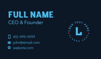 Digital Progammer Lettermark Business Card Design