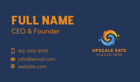 Spiral Liquid Flame Business Card Image Preview