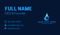 Gradient Natural Water Droplet Business Card