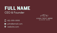 Red Car Racing Business Card