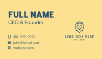 Regal Lion Head Business Card