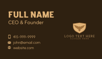Brown Eagle Badge Business Card