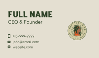 Native American Woman Business Card Design