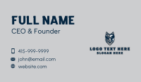 Animal Wolf Mascot Business Card