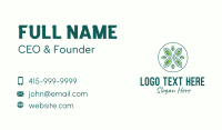 Green Eco Organic Circle  Business Card