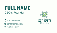 Green Eco Organic Circle  Business Card Image Preview