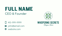 Green Eco Organic Circle  Business Card Image Preview