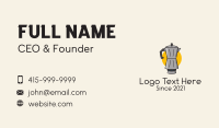 Brewed Coffee Business Card example 2