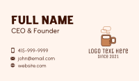 Brown Coffee Mug  Business Card