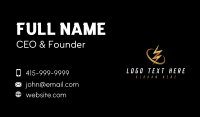 Lightning Electric Bolt Business Card Design