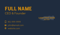 Gothic Texture Wordmark Business Card Design