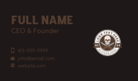 Skull Combat Knife Business Card