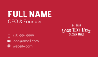 Wordmark Business Card example 4