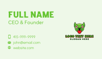 Green Goblin Head Business Card