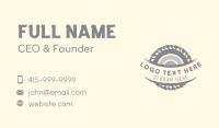 Lumberjack Circular Saw Business Card