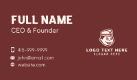 Male Waiter Cartoon Business Card