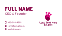 Pink Bowling Ball Business Card