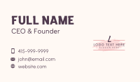 High End Business Card example 1