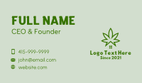 Marijuana Plant House  Business Card Design