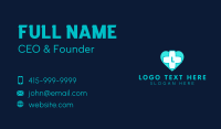 Mint Health Cross Lettermark Business Card