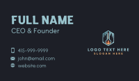 Fire Ice Thermometer Business Card