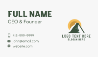 Mountain Hiking Nature Park Business Card