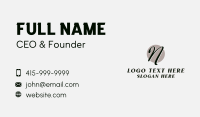 Luxury Fashion Boutique Letter N Business Card Design