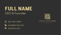 Gold Cross Letter X  Business Card