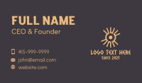 Aztec Eye Symbol Business Card