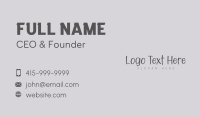 Stylish Business Card example 2