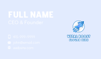 Blue Fish Rocket Business Card Image Preview