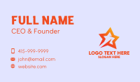 Generic Orange Star  Business Card