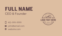 Vintage Carpentry Badge Business Card Design