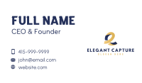 Generic Company Letter E Business Card